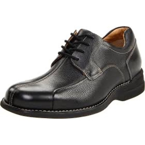 Johnston & Murphy Other - Johnston & Murphy Shuler Bicycle Mens Size‎ 8.5 M Black Leather Shoes  20-7222